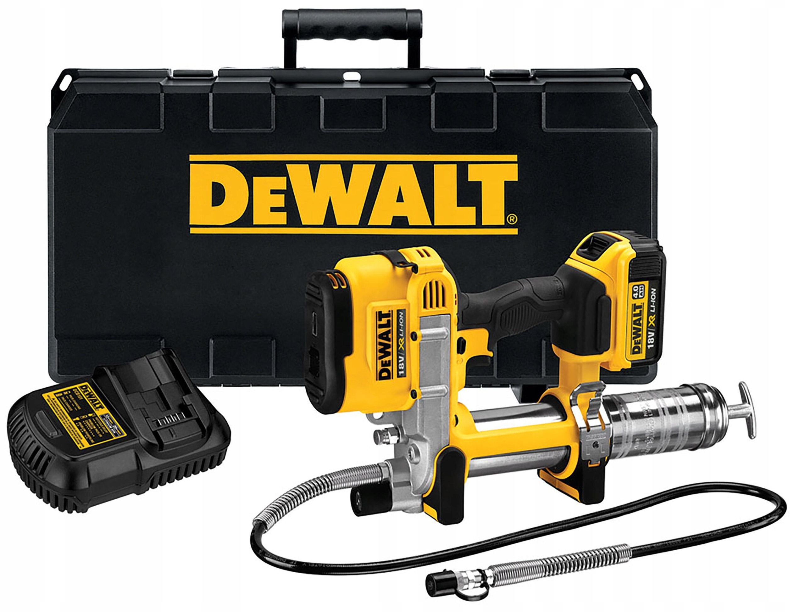 

DeWALT DCGG571M1 Smarownica Aku 18V 4,0Ah Walizka