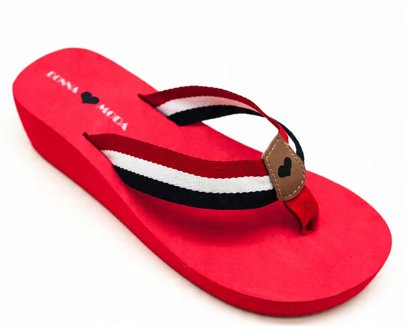

Klapki Damskie Japonki Koturn 4 cm Donna Moda 38