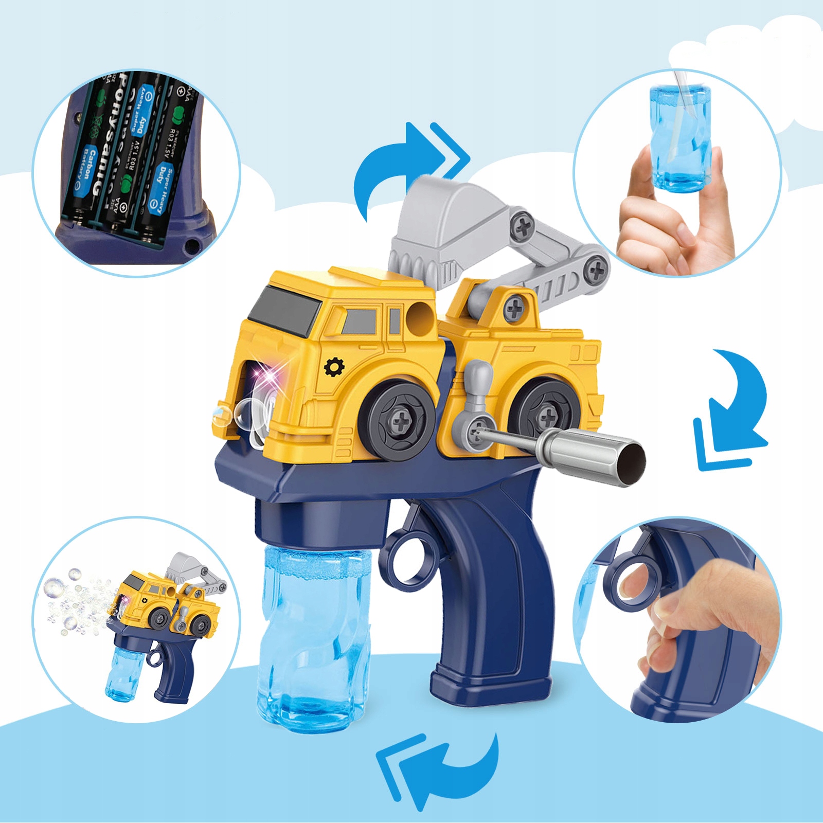 PISTOLET MASZYNKA DO BANIEK MYDLANYCH AUTO KOPARKA Rodzaj pistolet