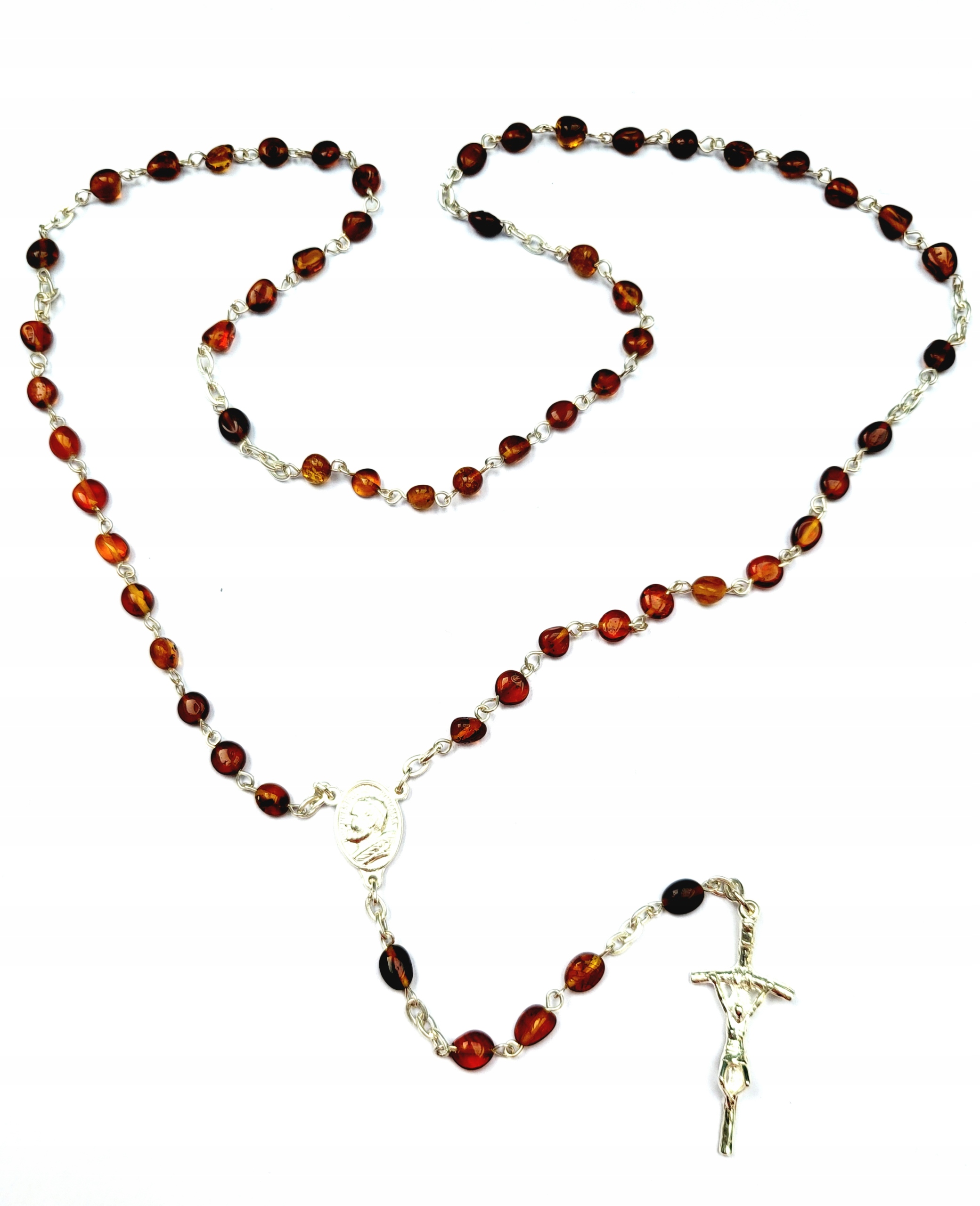 Růženec Z Jantaru Orginál Svaté Přijímání Certifikát