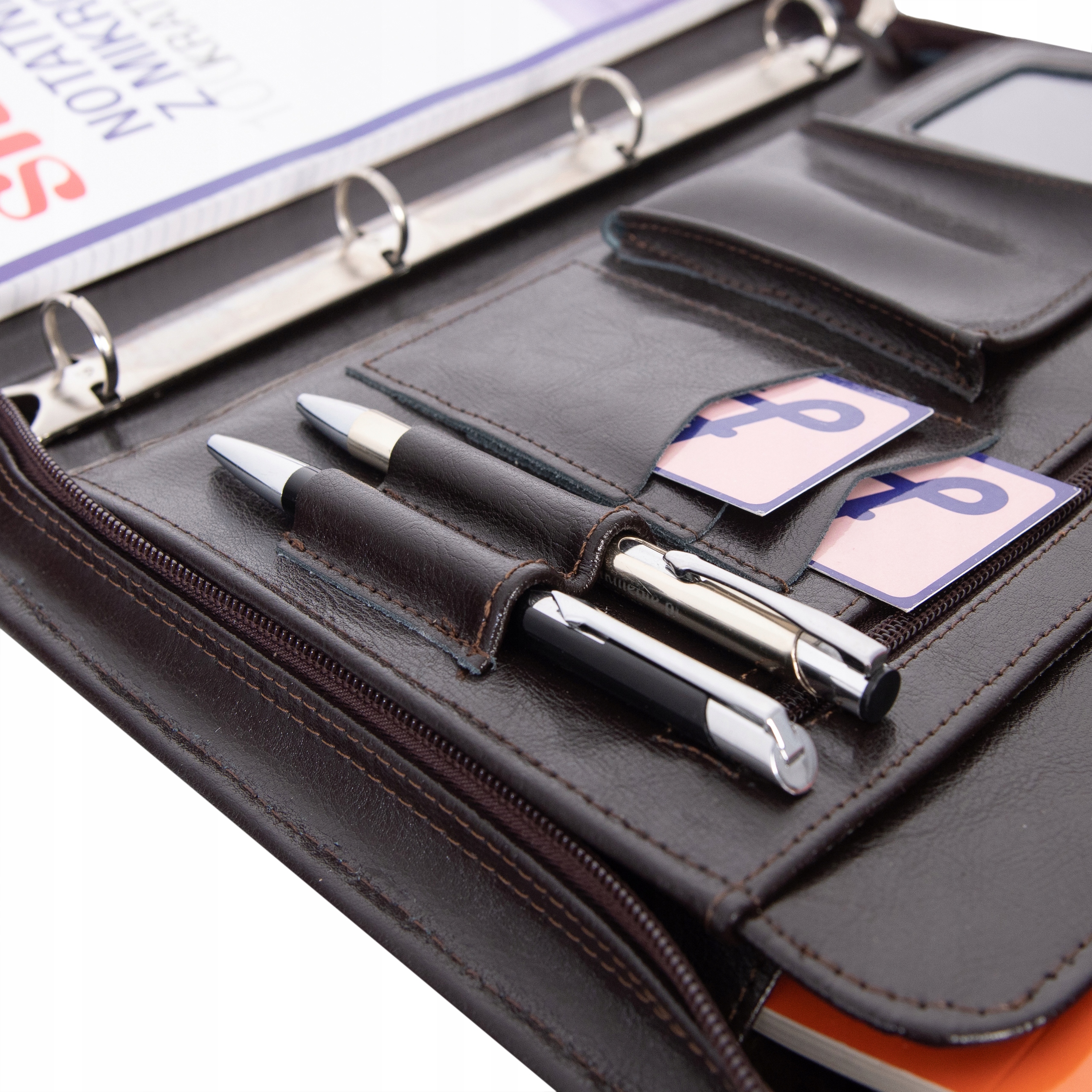 Organizer Teczka Aktówka A4 skóra NATURALNA czek. Kod producenta BWS01