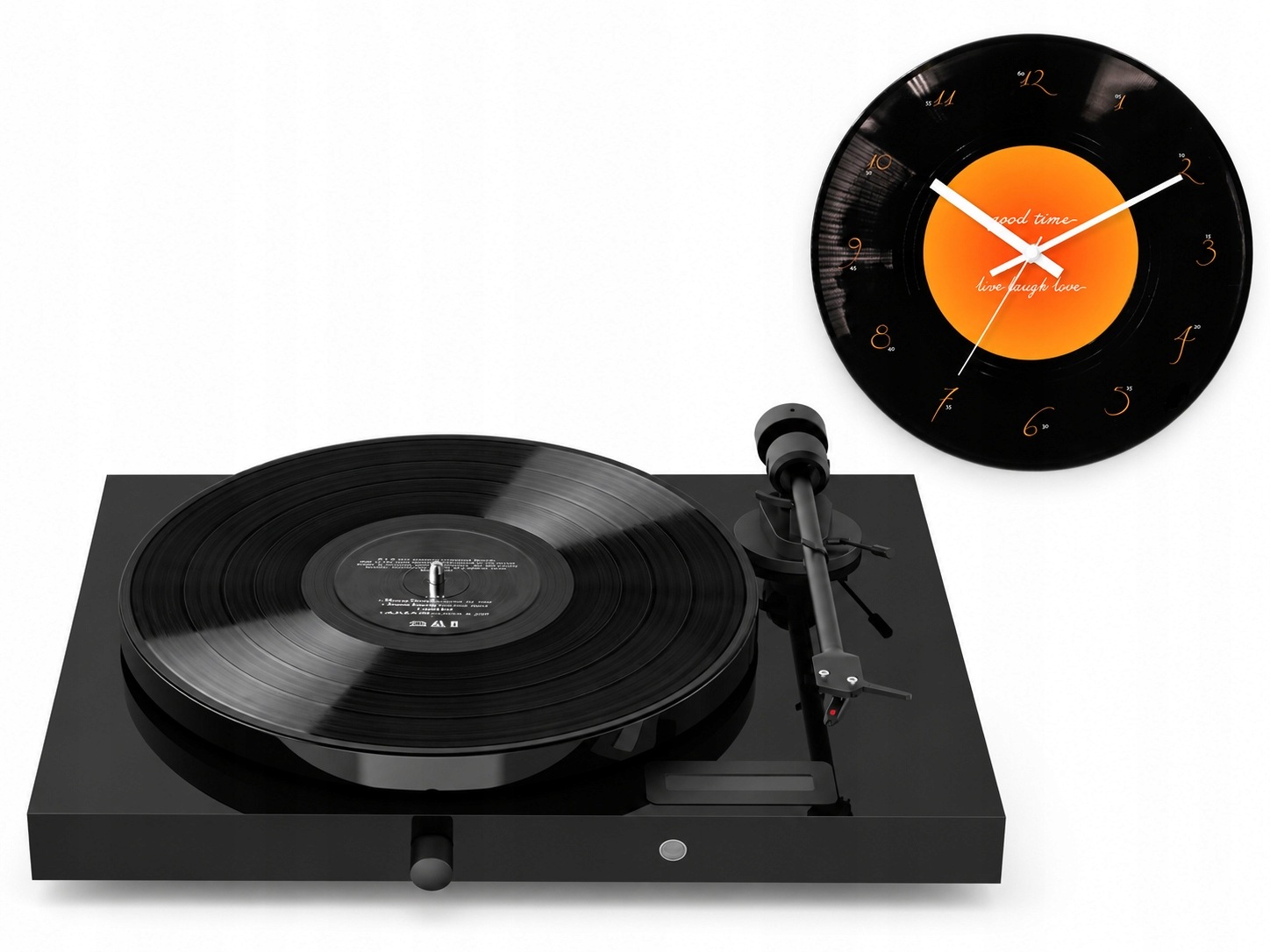 Gramofon Pro-Ject Jukebox E1 OM5e, vestavěný zesilovač a Bluetooth hodiny