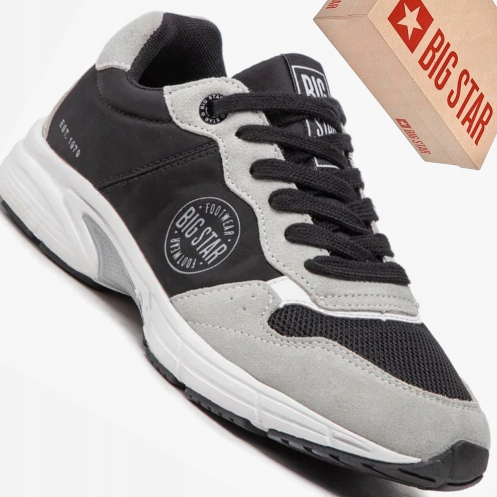 Big Star KK274076 czarne sneakersy damskie sportowe lekkie,