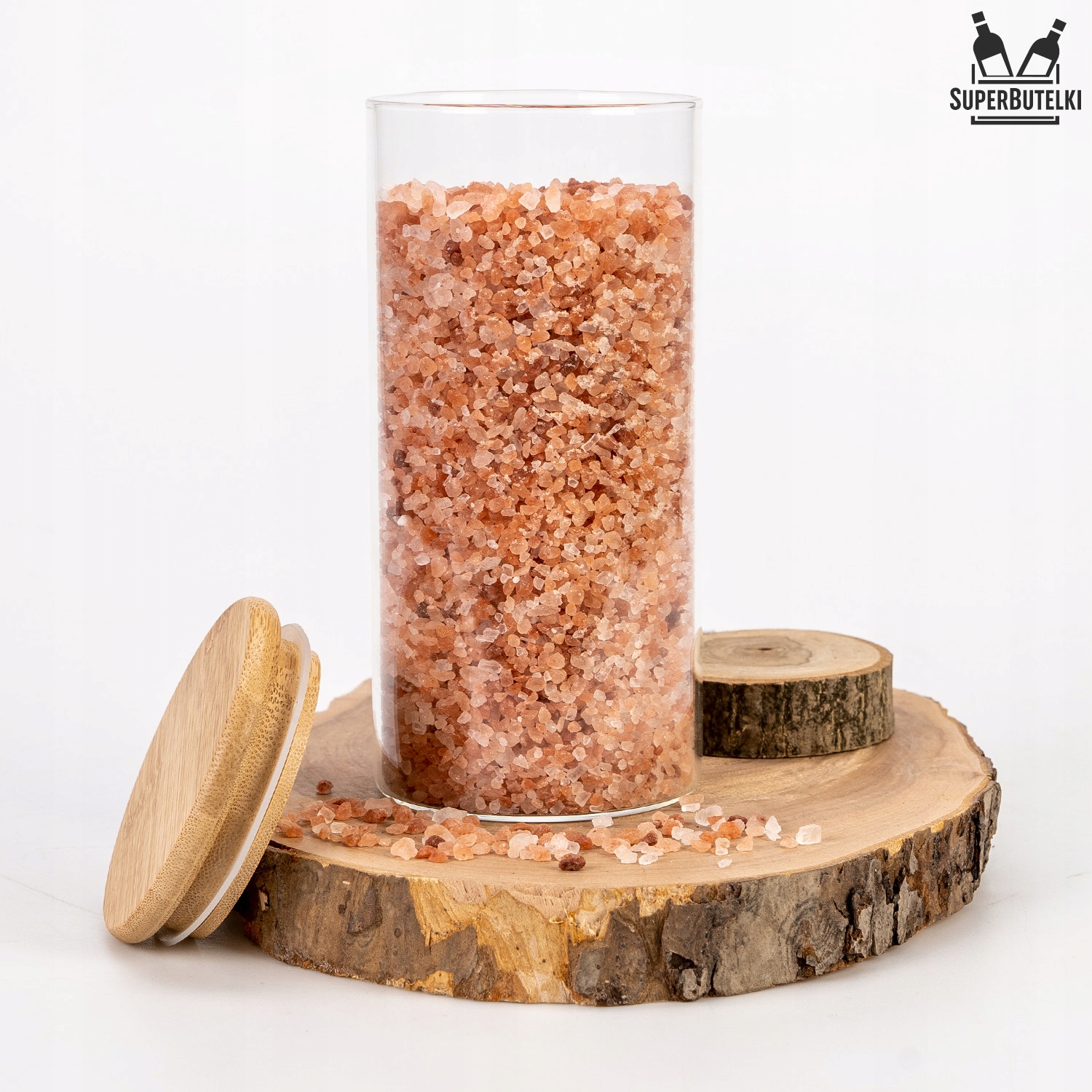 POJEMNIK szklany na PRZYPRAWY ŻYWNOŚĆ SÓL - 720 ml Materiał wykonania szkło