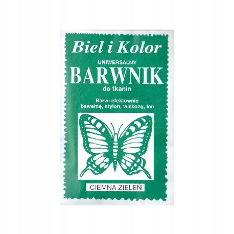 

Bk Barwnik do tkanin uniwersalny Ciemna Zieleń