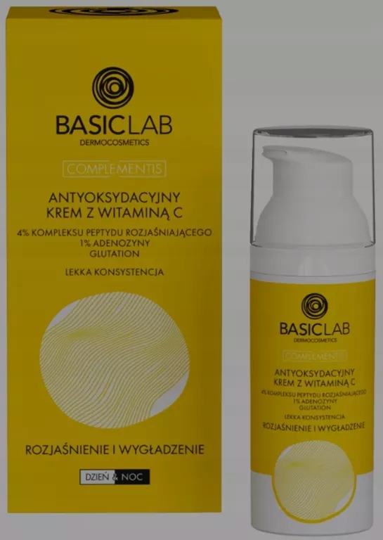 Basiclab Antyoksydacyjny Krem Do Twarzy Z Witaminą C Nawilżający 50 ML