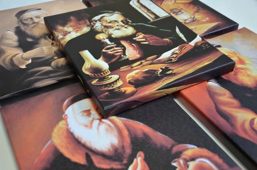 PORTRET ŻYDA Z PIENIĄŻKIEM ŻYD NA SZCZĘŚCIE OBRAZ Marka inna