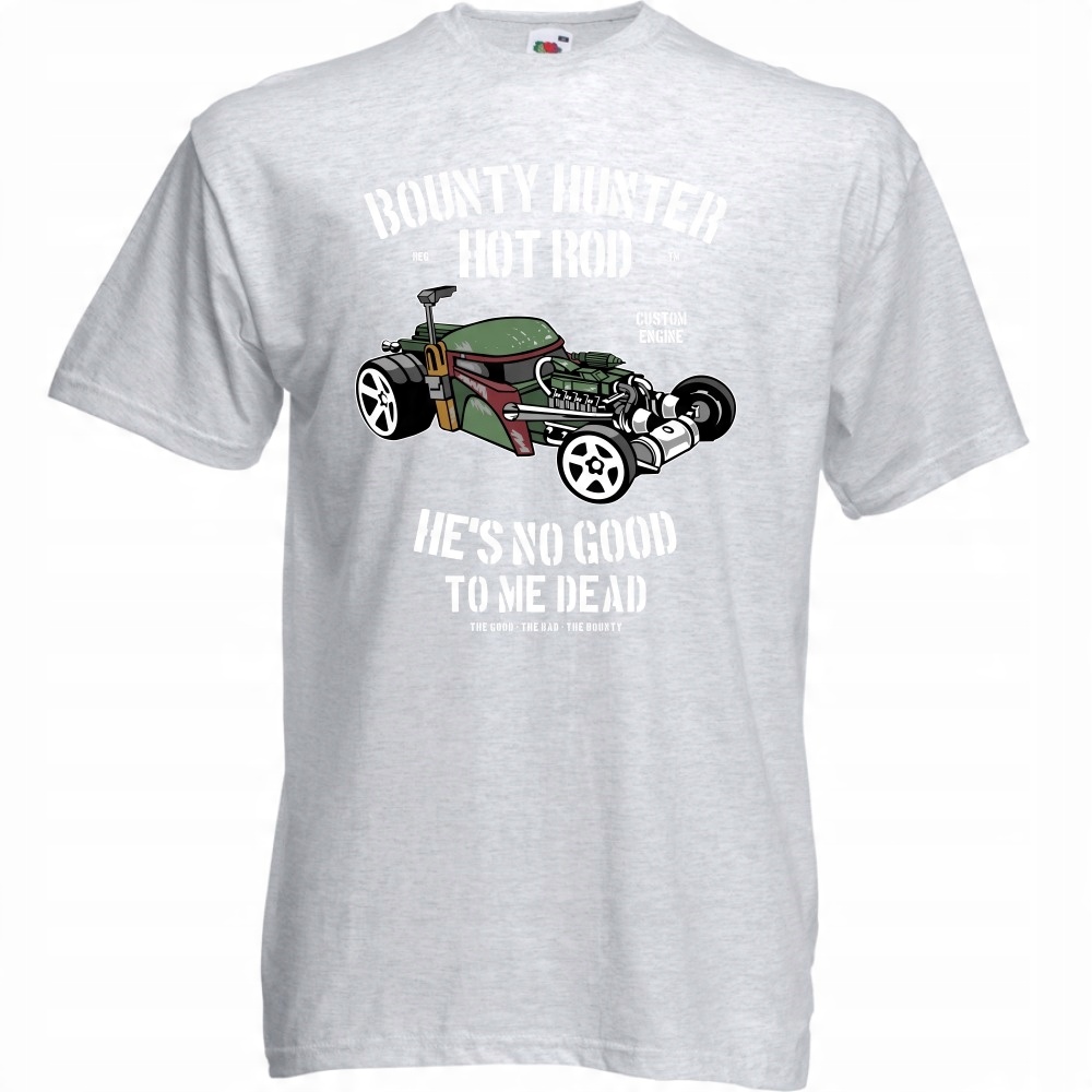 

Koszulka hot rod quad auto militaria XL ash szara