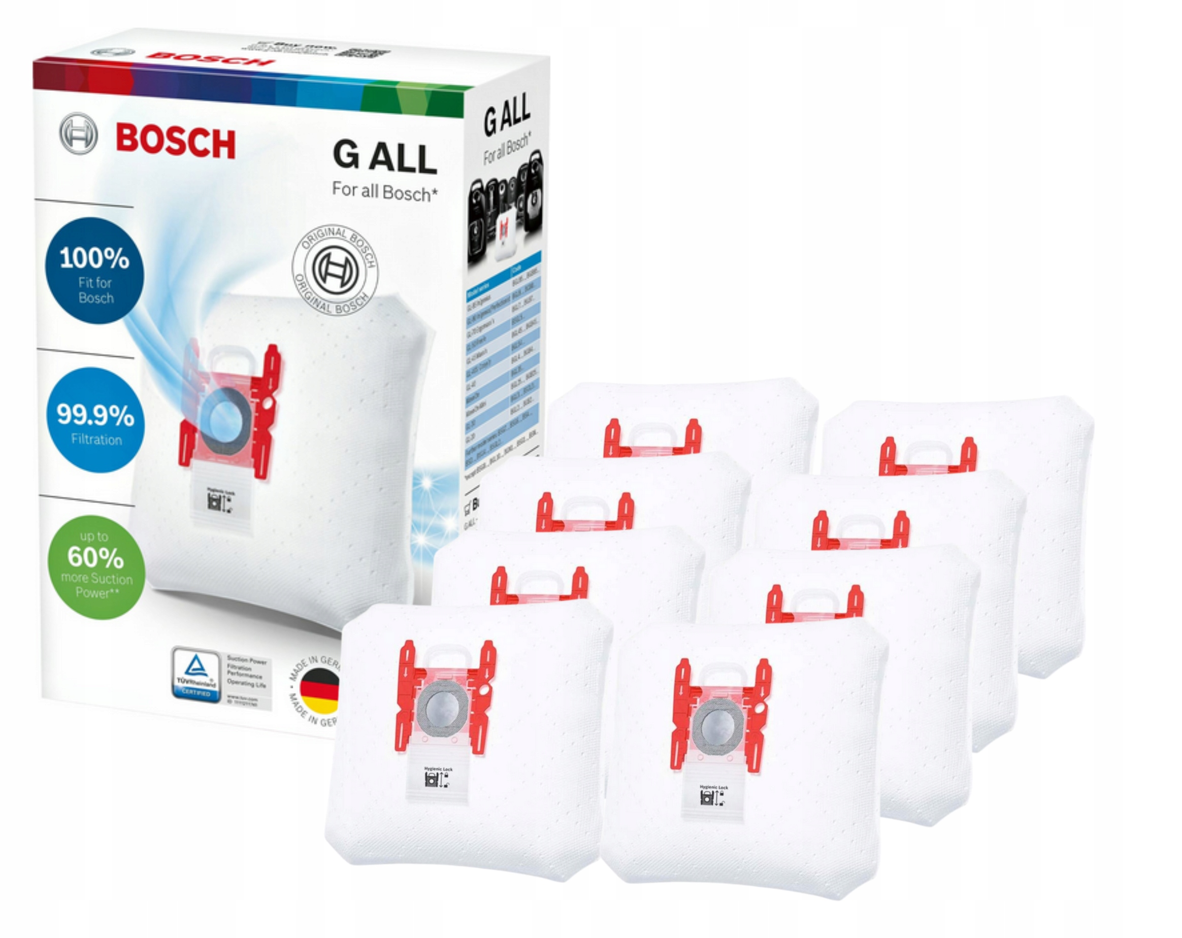 

Oryginalne worki Bosch BBZ41FGALL typ G All 8 szt.