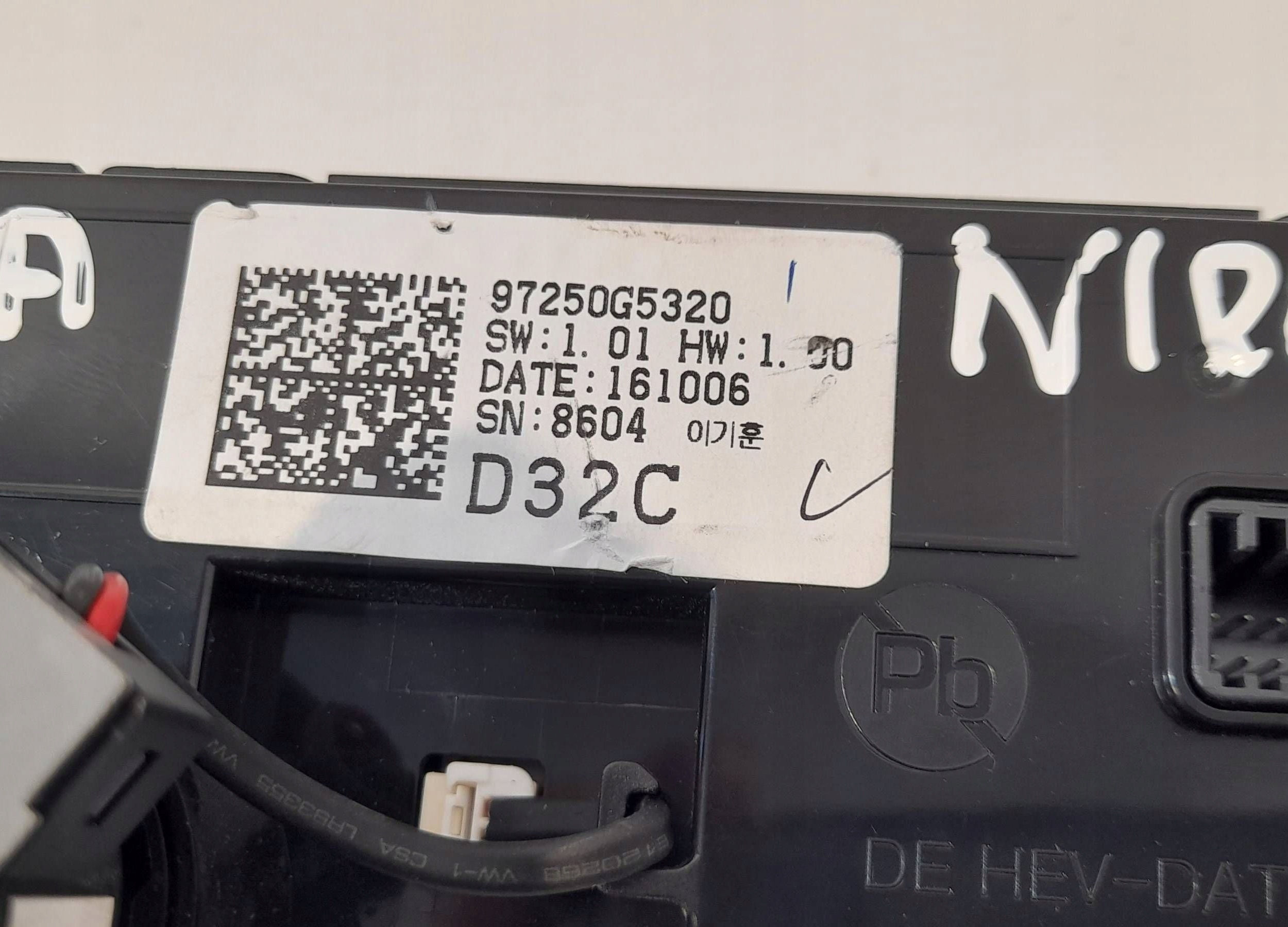Kia Niro Unite commande clima 97250G5XXX (G494)