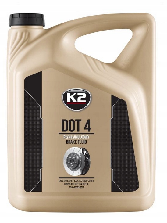 K2 DOT-4 тормозная жидкость 5L