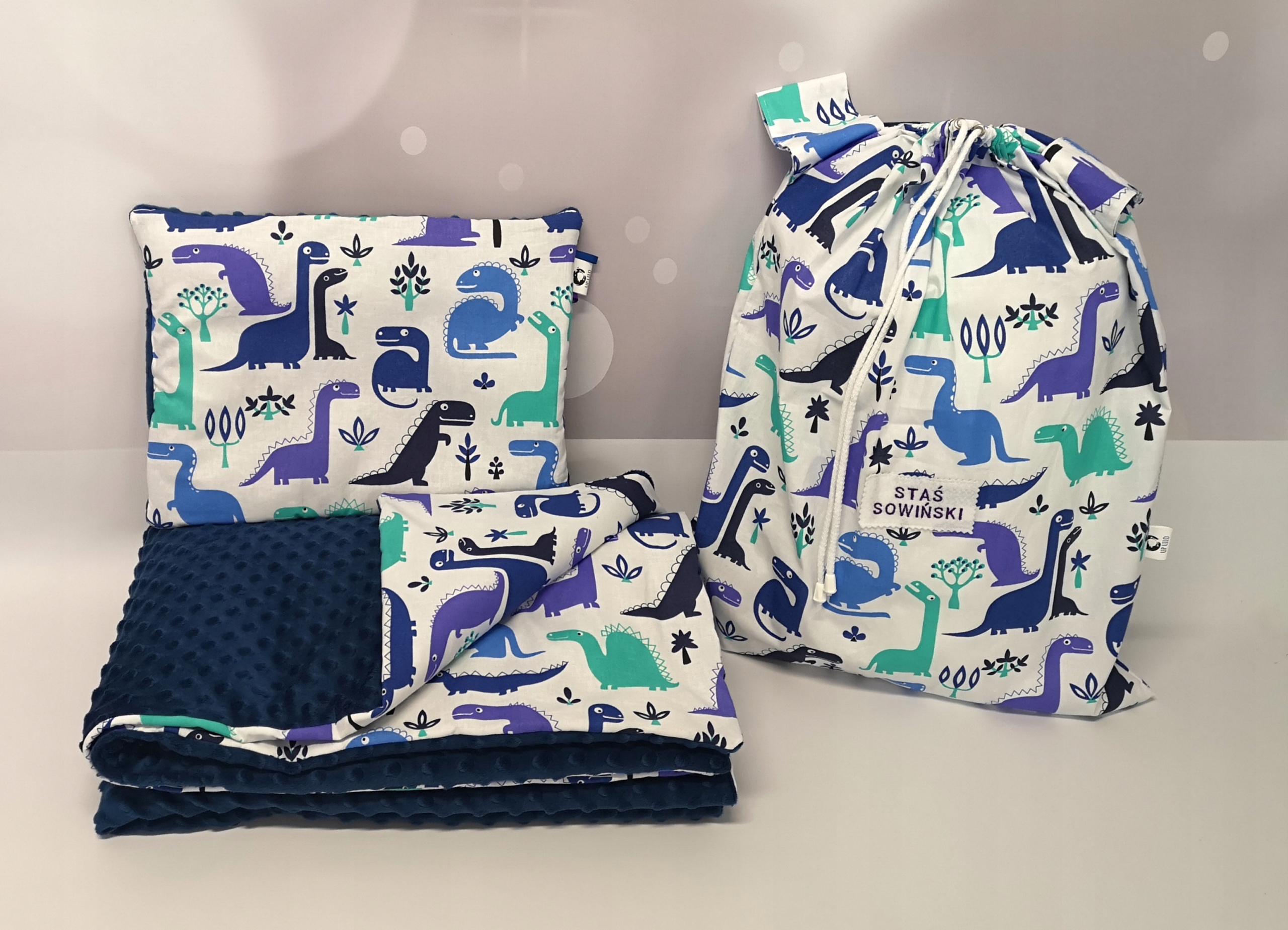 LiLo WOREK 50/60cm do PRZEDSZKOLA na pościel ściągany sznurkiem WZORY Marka UPLILO TEX