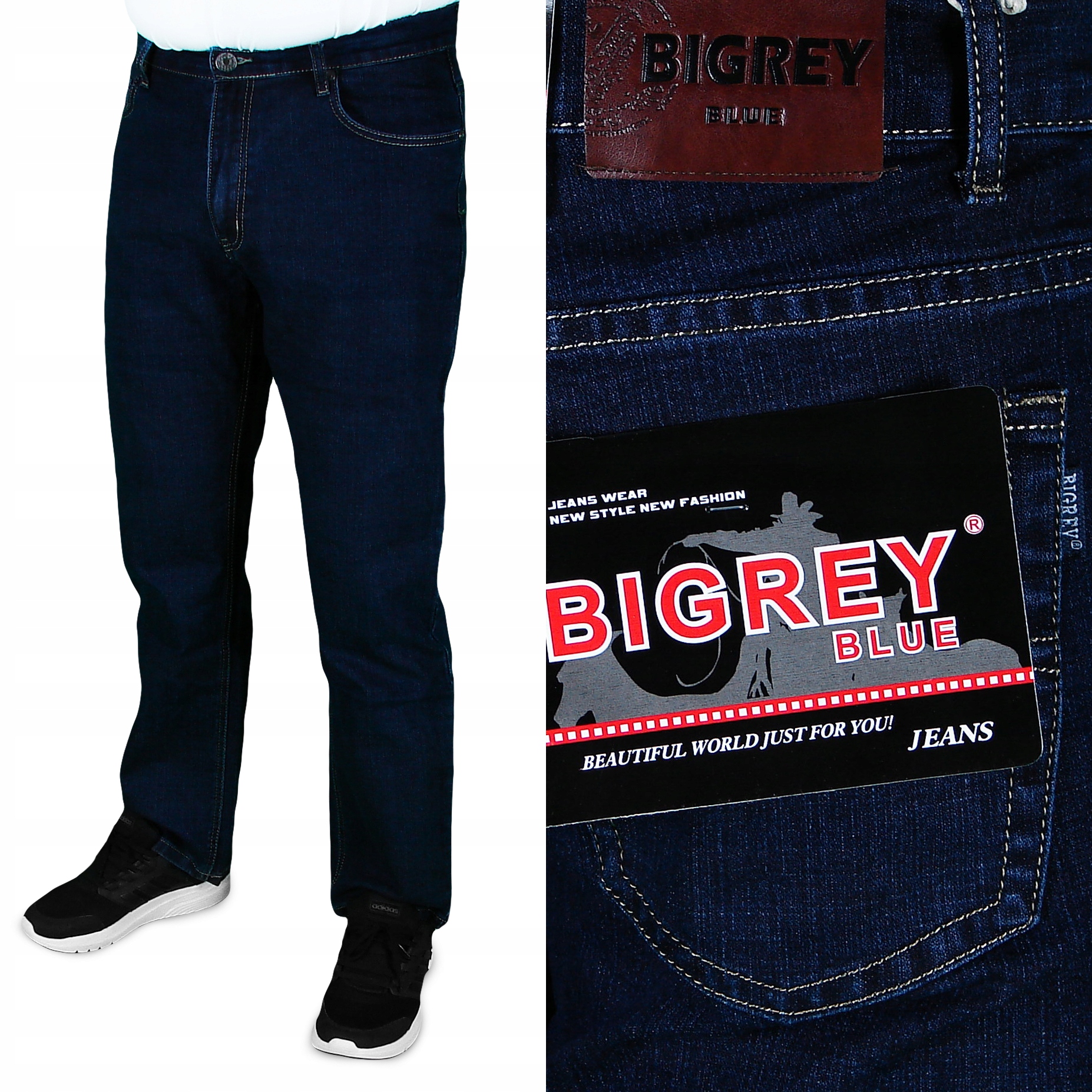 

Spodnie Męskie Jeansowe Bigrey W38 L32 W96-98 cm