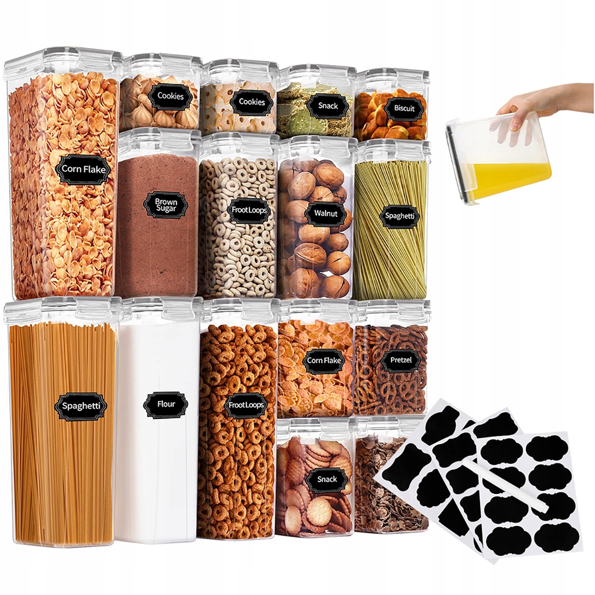 Pojemniki do Przechowywania Plastikowe Duże - Pojemniki na żywność -  Największy wybór pojemników, pudełek i słoików