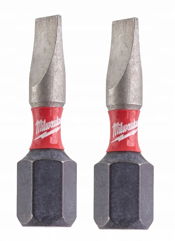 

Milwaukee Bit Plaski wkrętarki 2szt Udar SL0.6x4.5