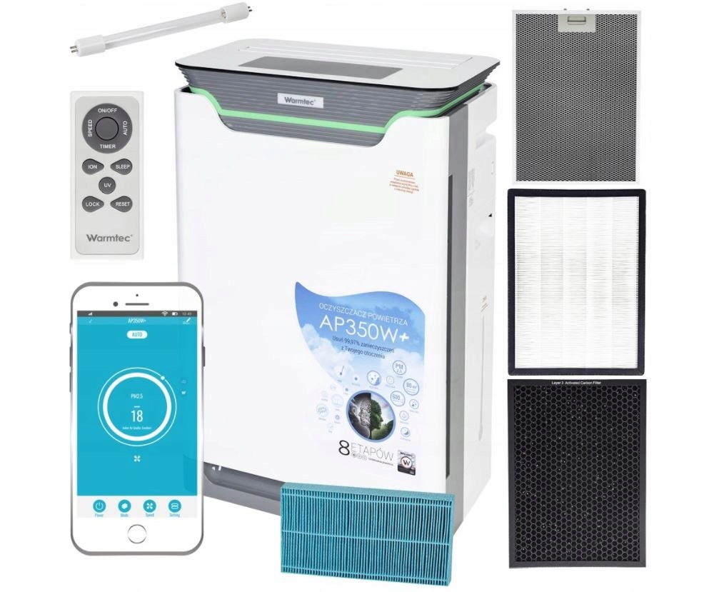 Čistička vzduchu Warmtec Ap 350W+