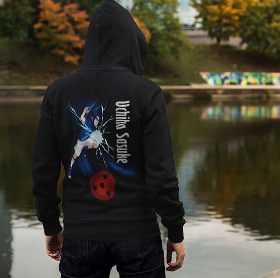 BLUZA Z KAPTUREM NARUTO SASUKE UCHIHA