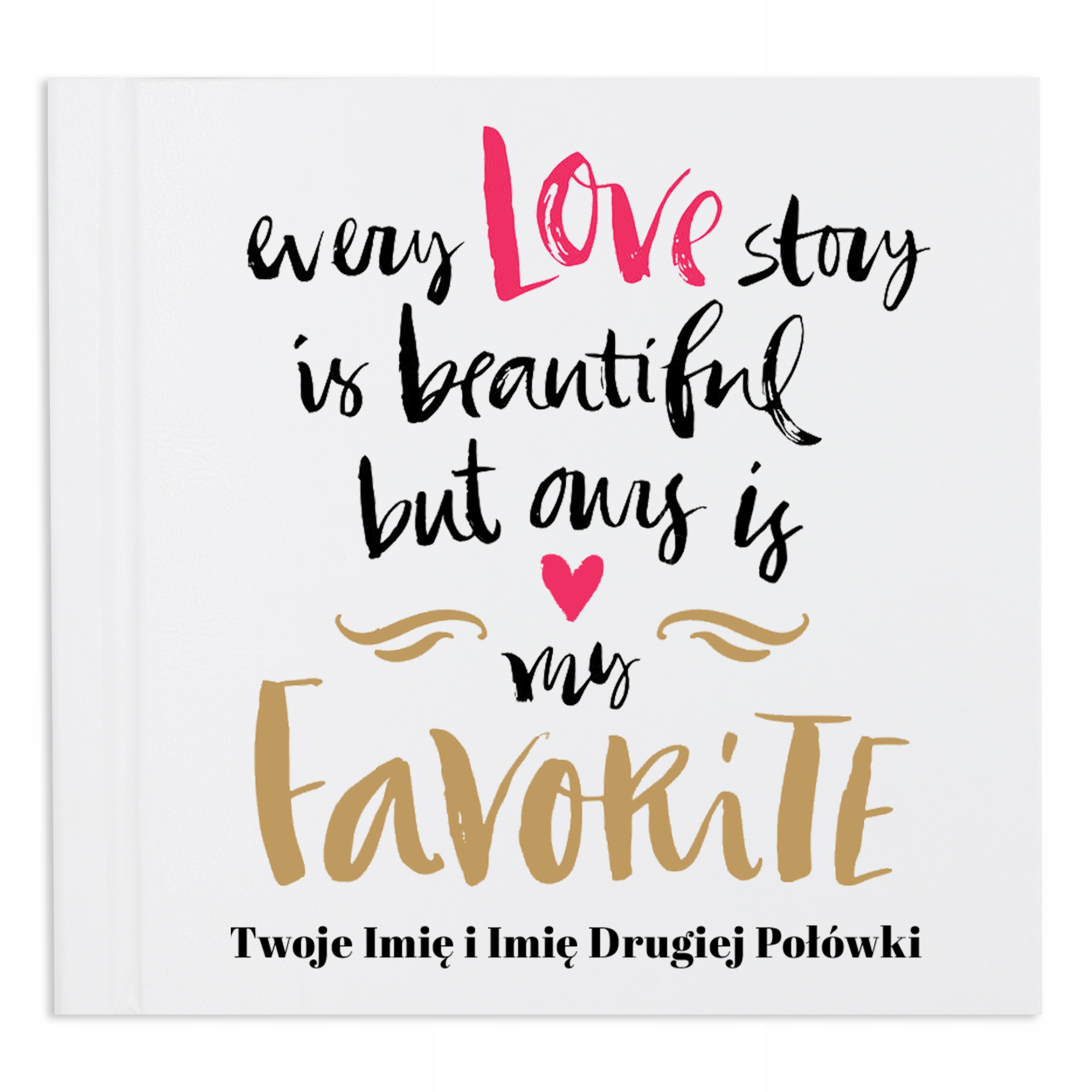 Album na fotografie Dárek pro pár Jméno Vzory