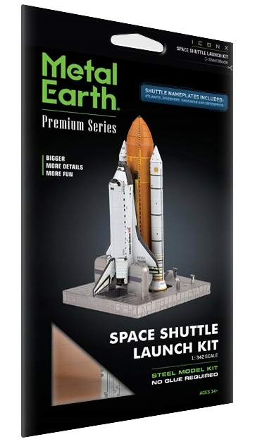 Metal Earth Space Shuttle Launch model 3D Liczba elementów 0