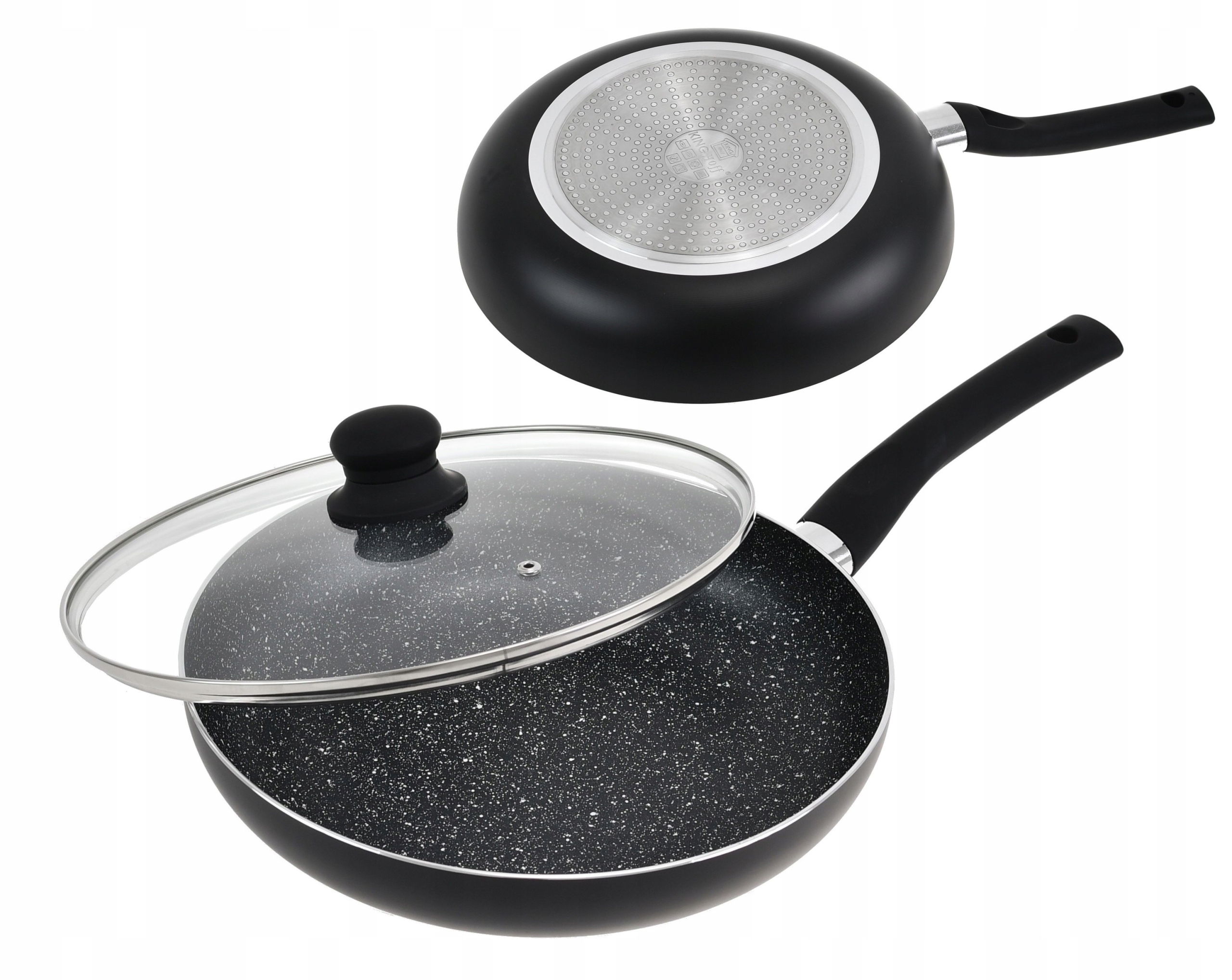 

Patelnia Marmurowa 28 cm z Pokrywką Indukcja Gaz