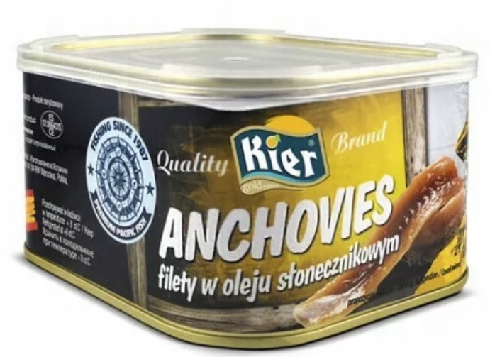 Anchois, vynikající filety ze sardelí 600 g Ki