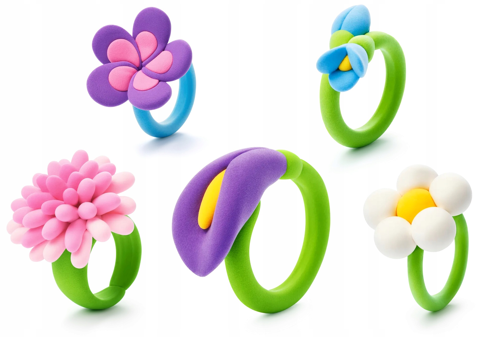 HEY CLAY MASA PLASTYCZNA BIJOU BIŻUTERIA FLOWER RINGS KWIECITE PIERŚCIONK4 Kod producenta HCL31001CEE