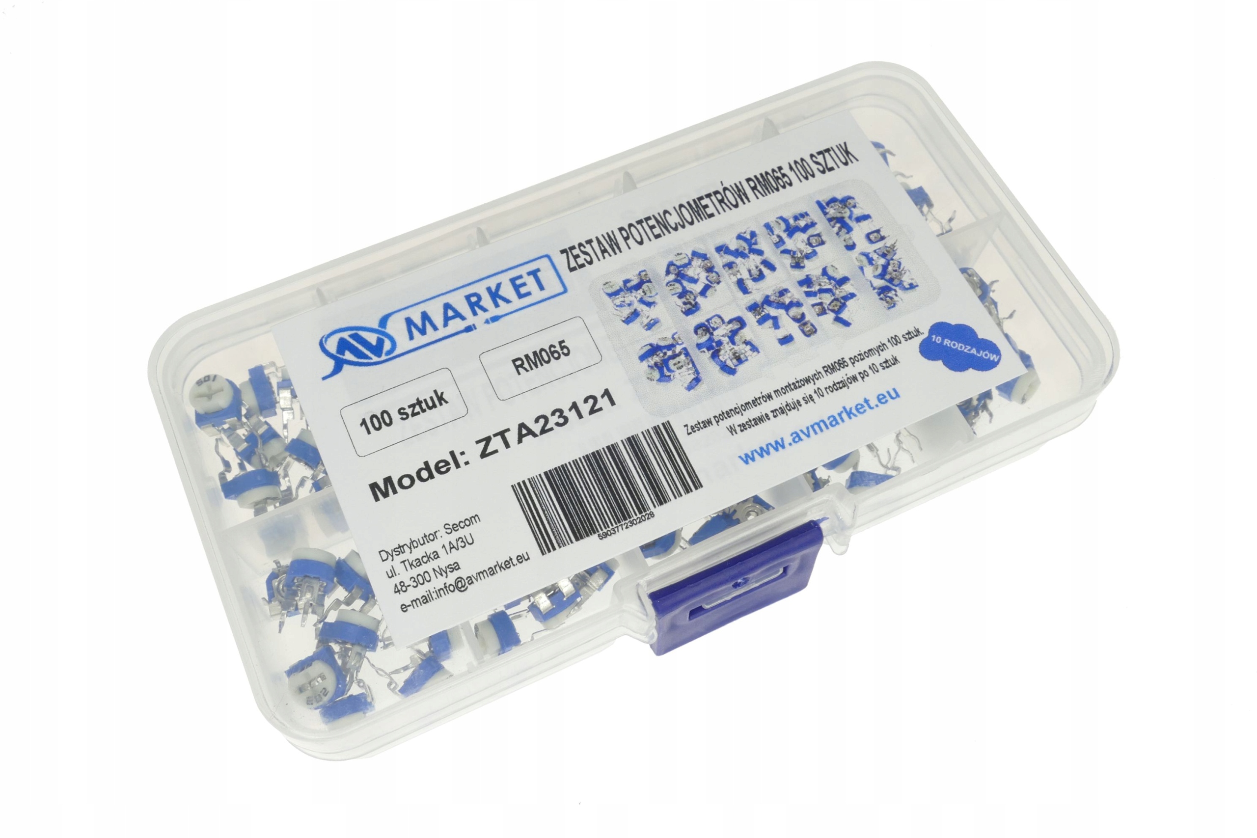 

Zestaw Potencjometrów RM065 100 Sztuk
