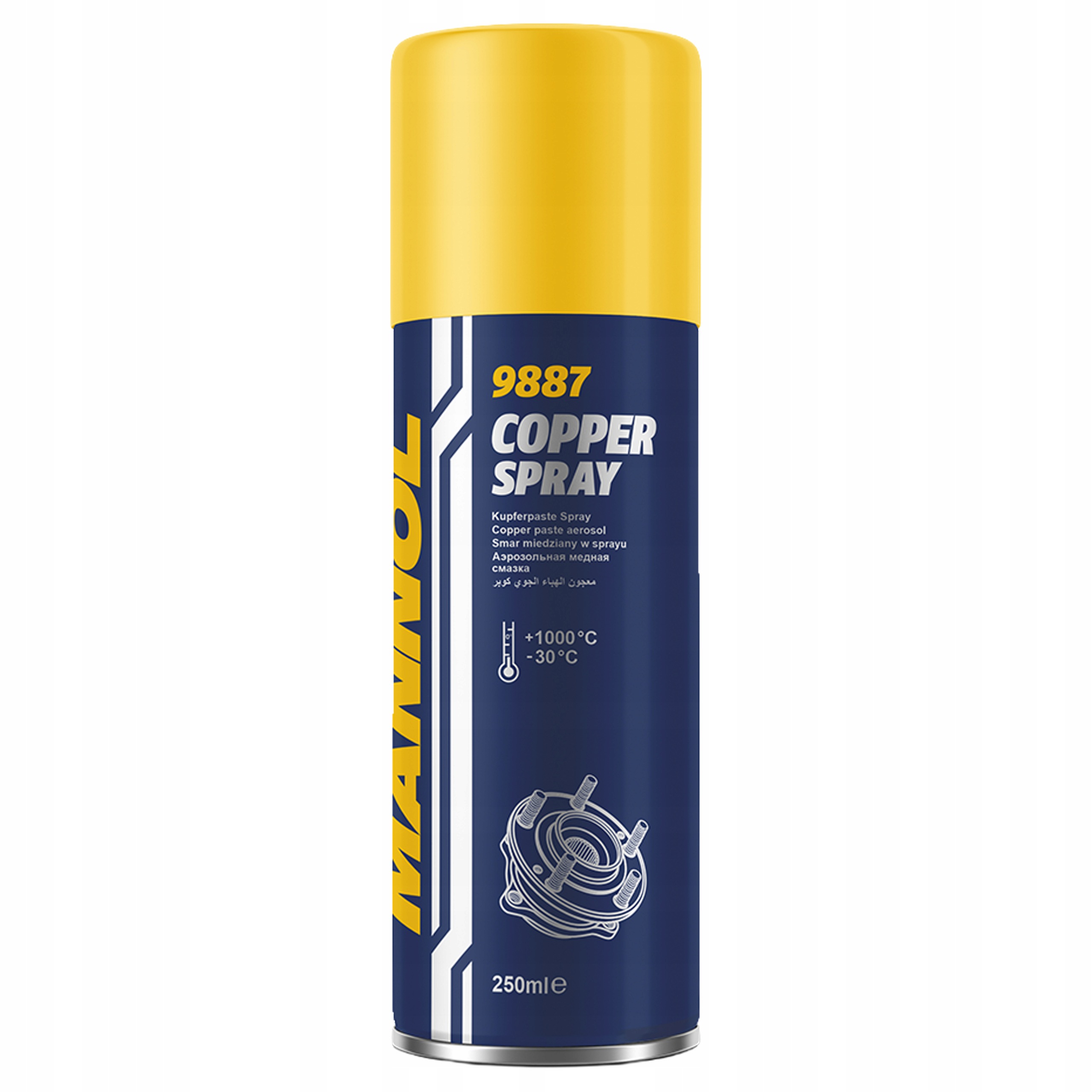 Smar miedziowy miedziany wysokotemperaturowy Mannol Copper Spray 250ml