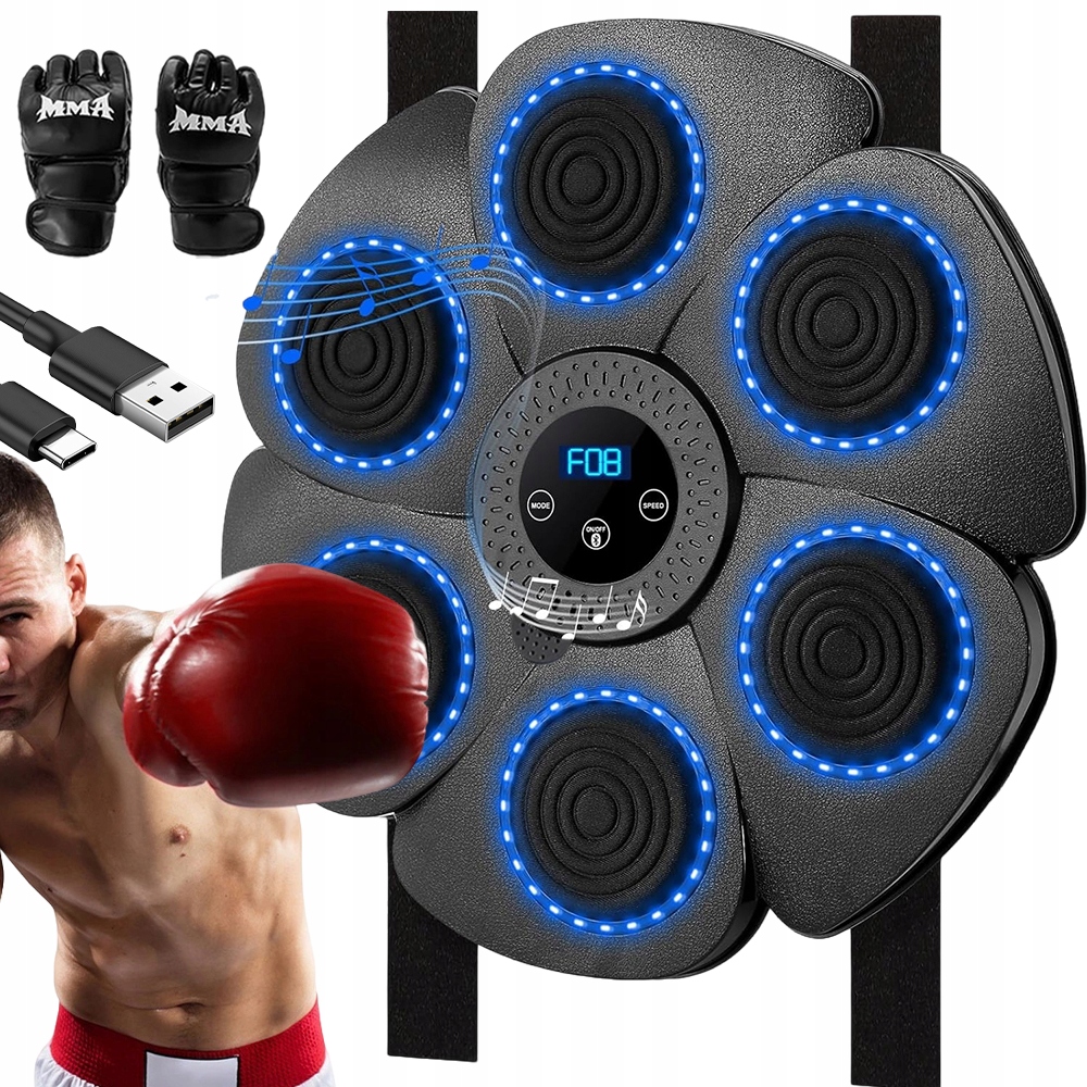 Inteligentní Bluetooth Boxovací Stroj S Hudbou A Rukavicemi Mma