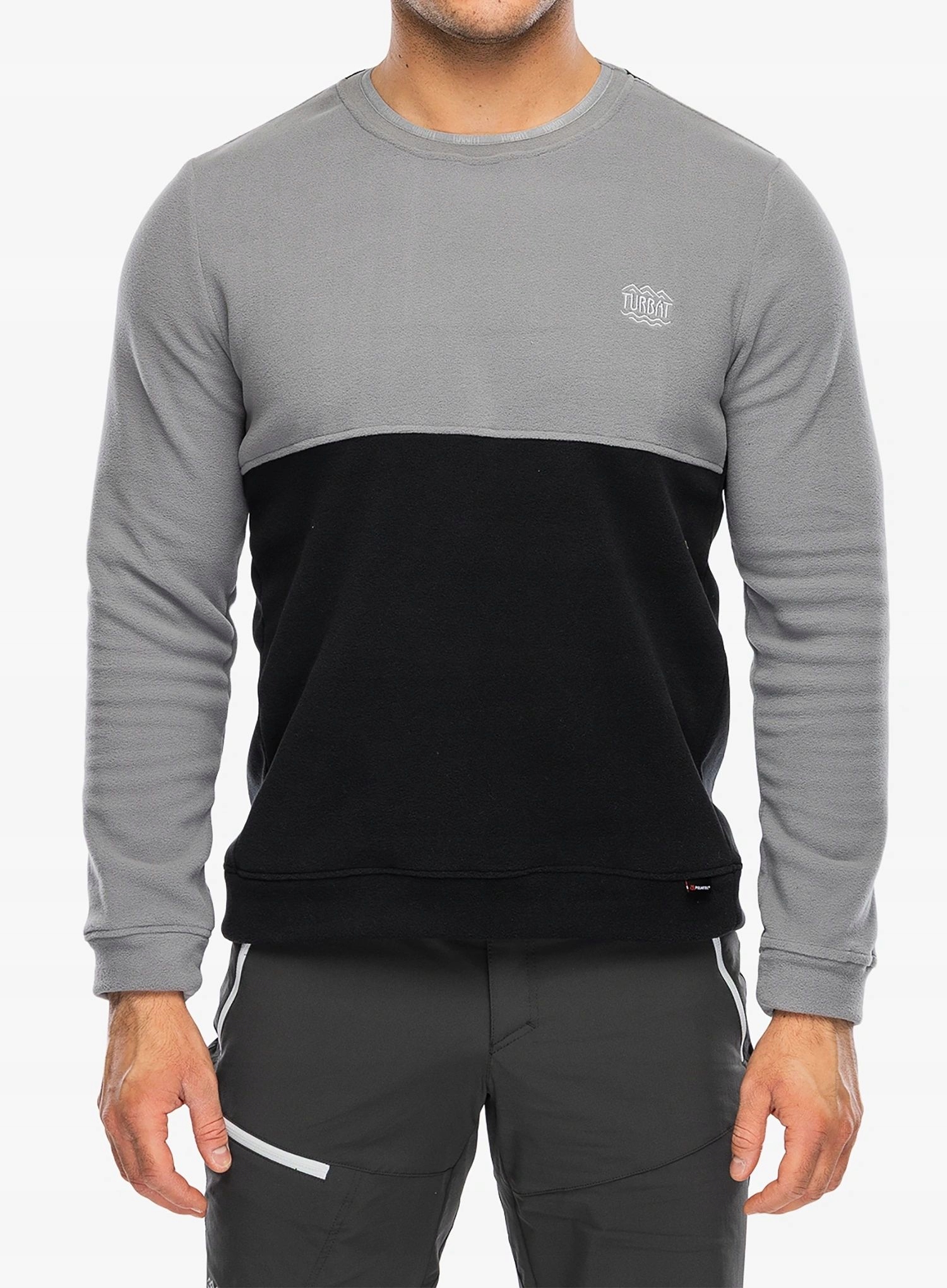 Bluza bez kaptura Turbat Scout Fleece black/coudburst grey S