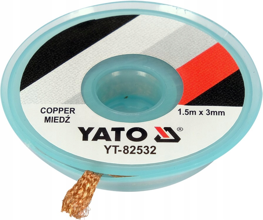 TAŚMA ROZLUTOWNICZA PLECIONKA MIEDZIANA 3,0MMX1,5M