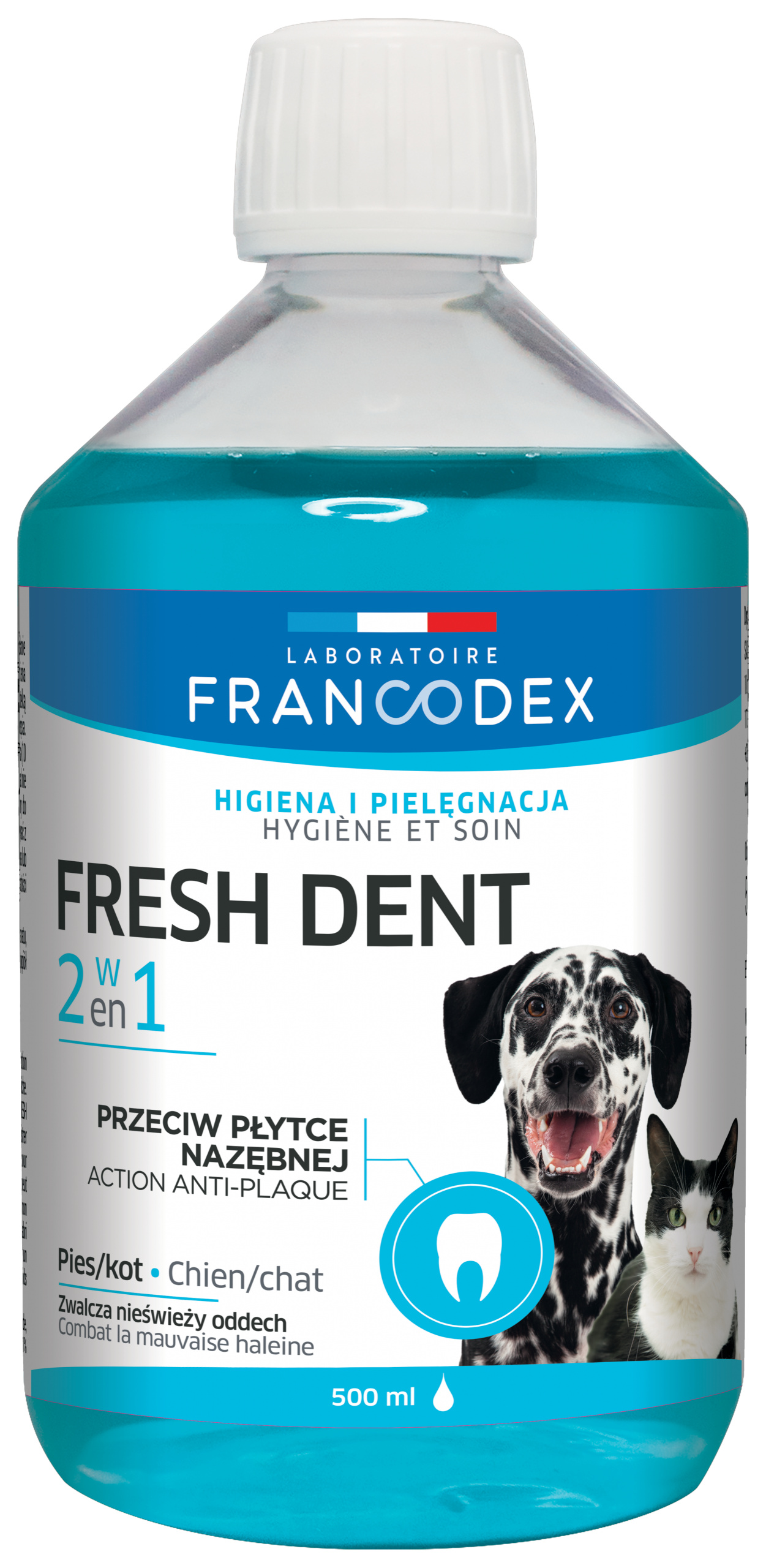 Фото - Ліки й вітаміни FRANCODEX Fresh Dent higiena jamy ustnej 500ml 