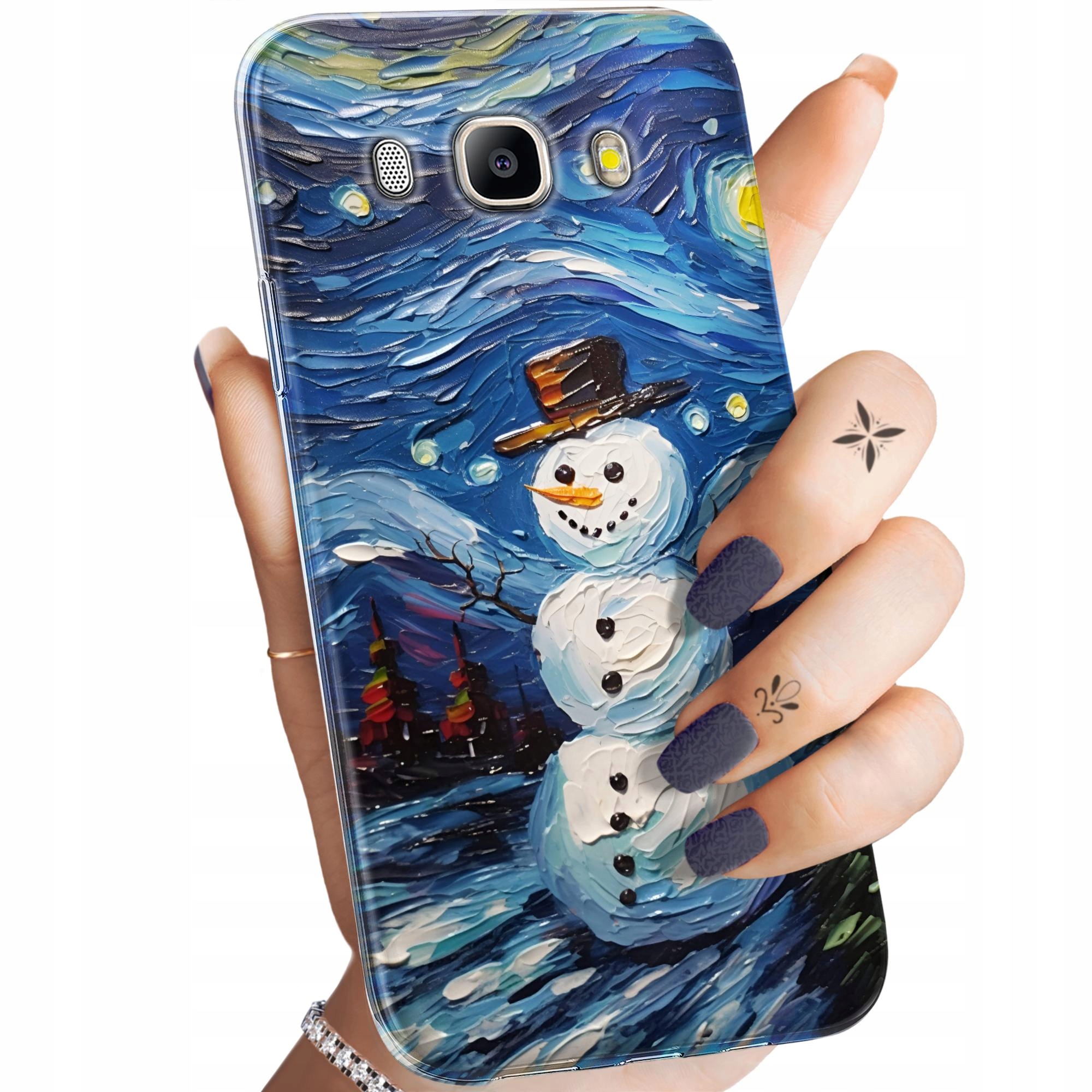 Etui Do Samsung J5 2017 J530 Bałwan Zima Śnieg Obudowa Pokrowiec Case