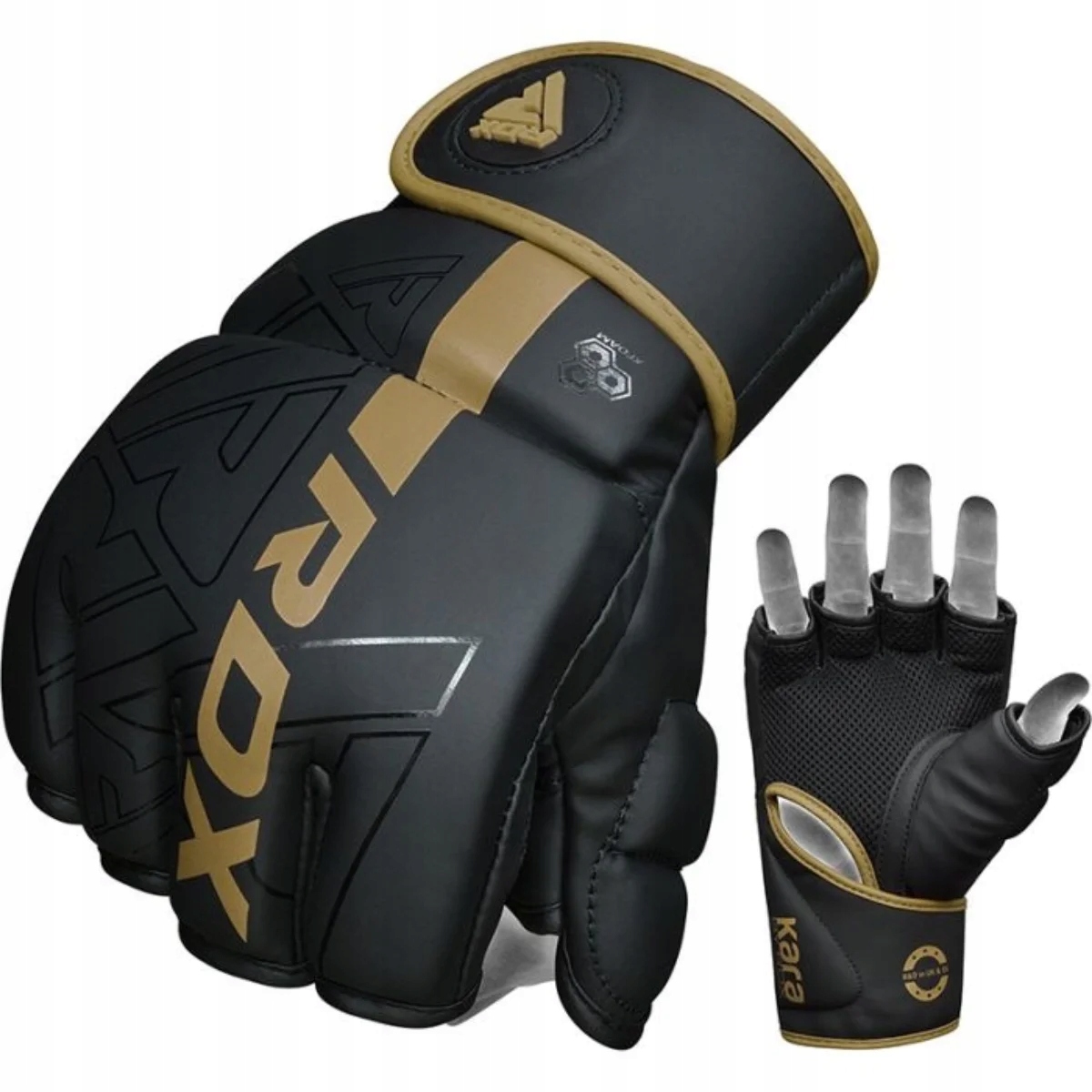 Grapplingové rukavice Rdx Grappling F6 zlaté