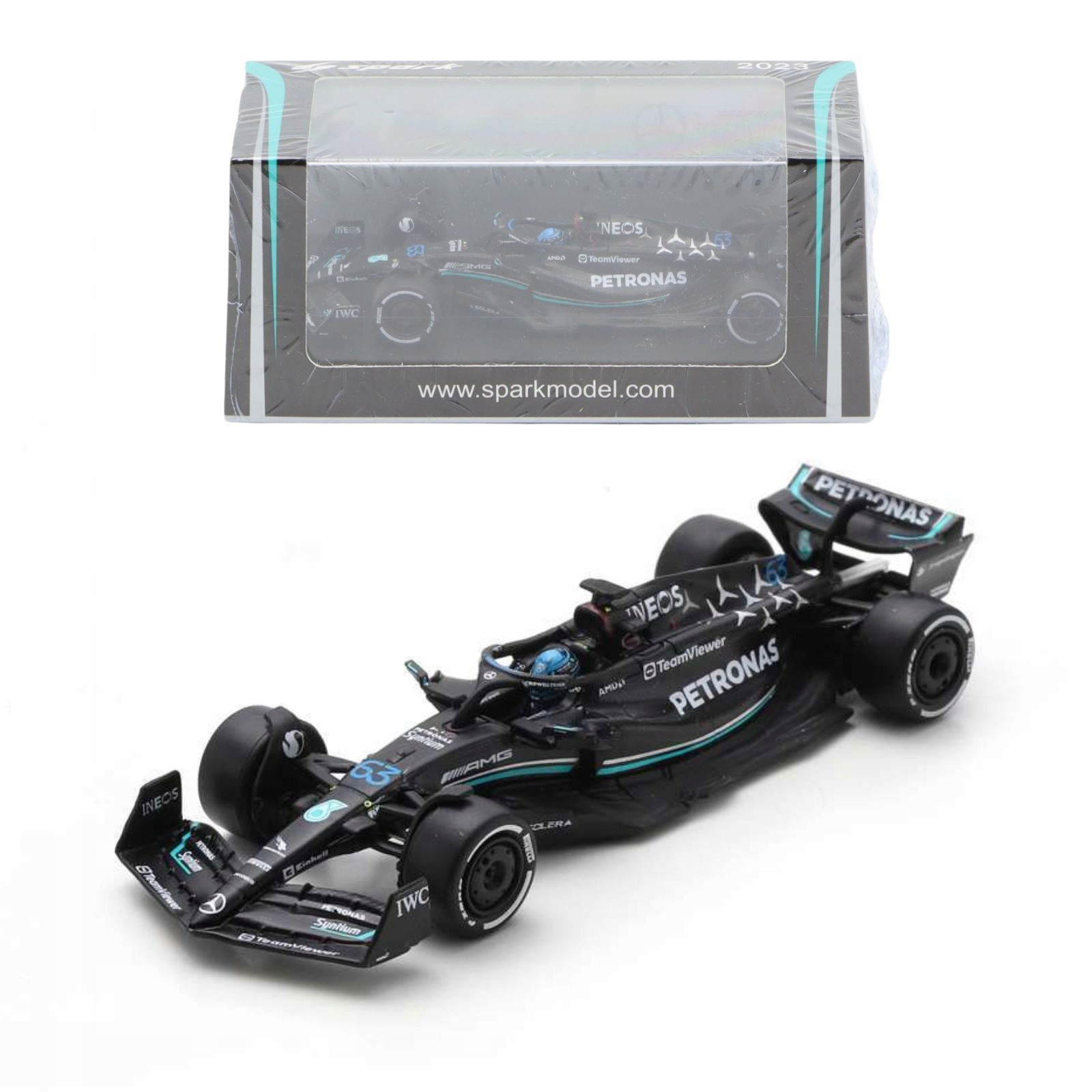 George Russell Mercedes-AMG F1 W14 #63 1/64 Spark
