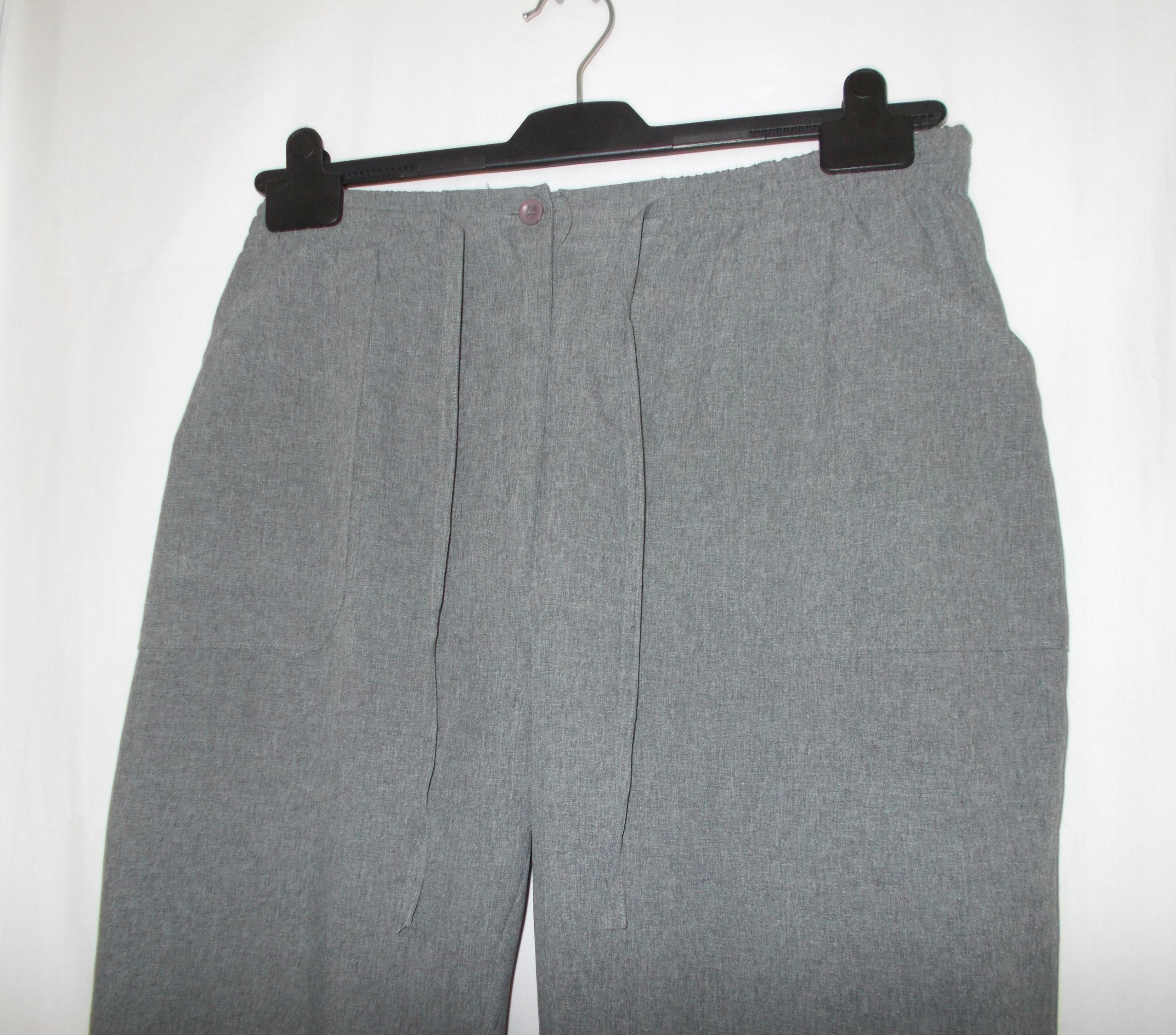 KLASYCZNE SZARE WIOSENNE SPODNIE 46 48 Marka bez marki