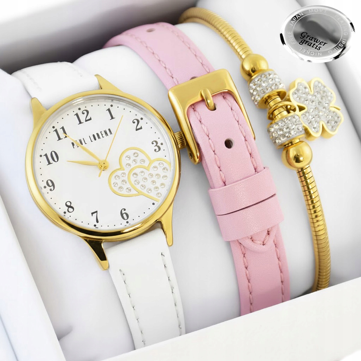 Dětský set hodinek Mila Svaté Přijímání pro dívku Paul Lorens Gravírování