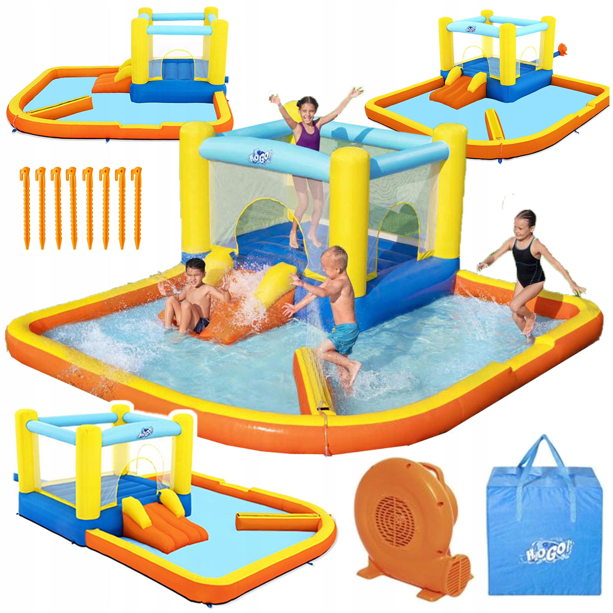 Wodny Plac Zabaw Dla Dzieci Dmuchany Basen Zjeżdżalnia Trampolina Bestway