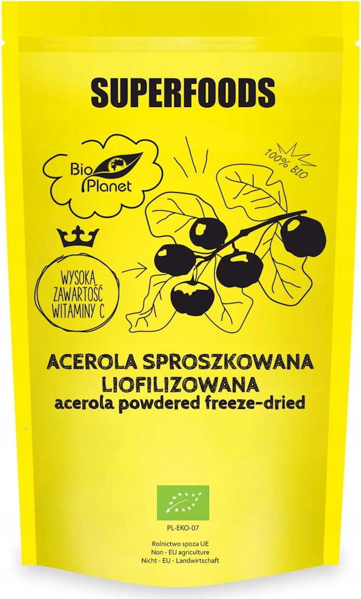 Levně Acerola Prášková Lyofilizovaná Bio 100 g Bio Planet