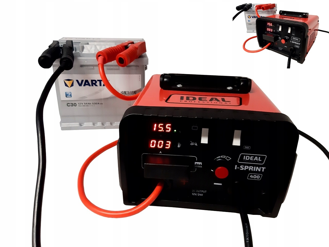 

Prostownik Z Rozruchem Ideal I-sprint 400 12V 24V