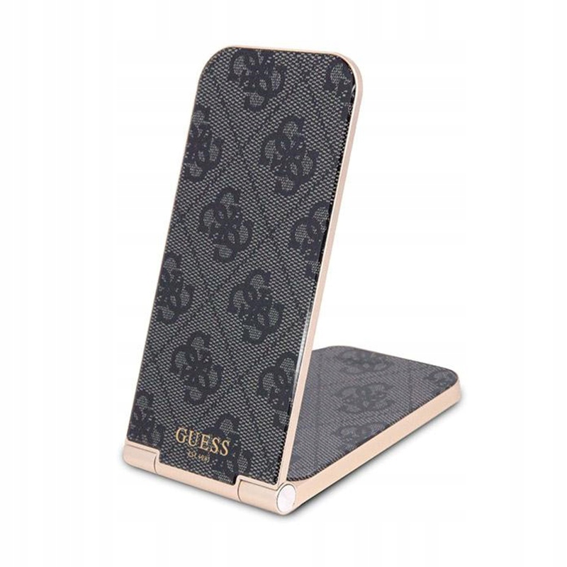 Guess 4G Pattern MagSafe skladacia nabíjačka indukčná 2v1 15W čierna