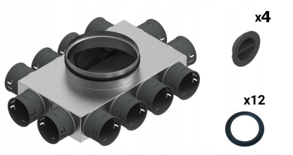 SPIROFLEX SKRZYNKA ROZDZIELCZA VENT CLEAR W1 FI 75 (SXWS12X75/160SRZ