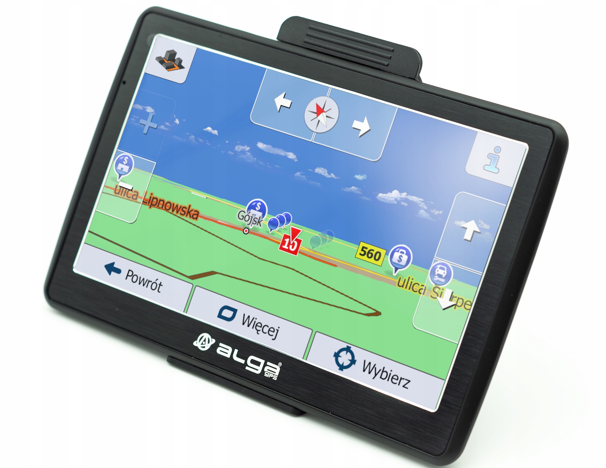 Nawigacja GPS ALGA SEVEN HD+iGO Primo 2022 Aktualizacja mapy dożywotnio