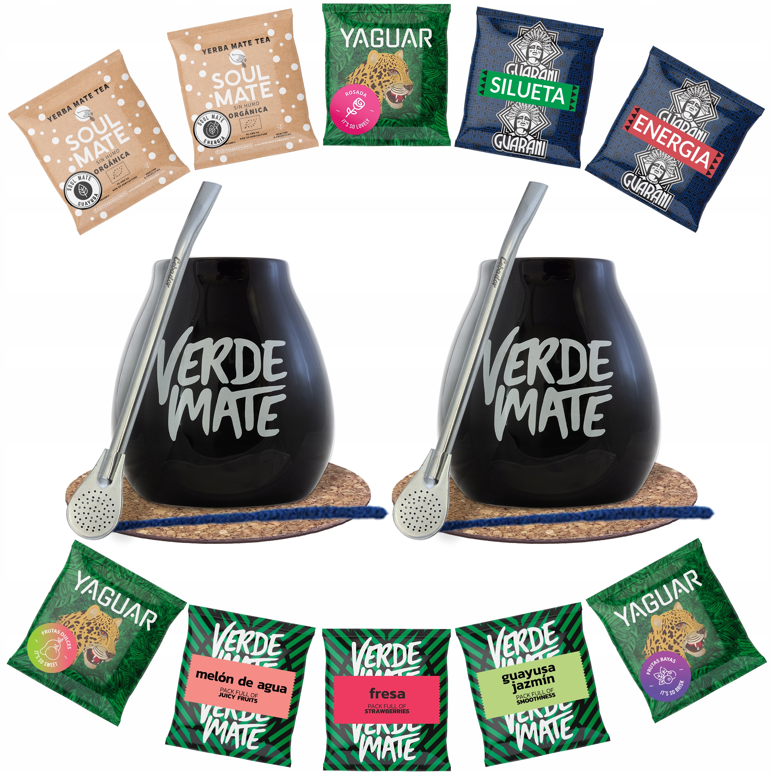 Levně Set pro dva Yerba Mate Tykwa Bombilla 10x50g