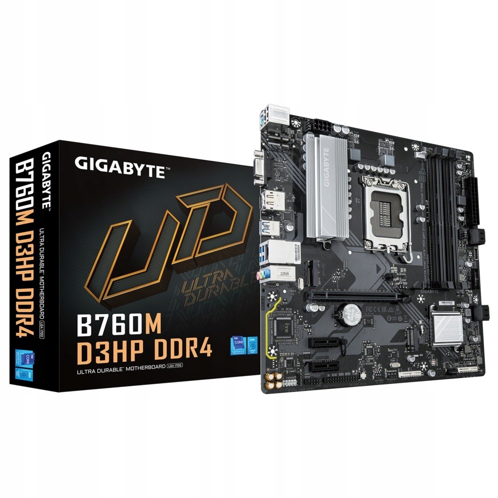 Gigabyte Základní deska B760M D3HP DDR4 s1700 4DDR4 Dsub/hdmi/dp mATX