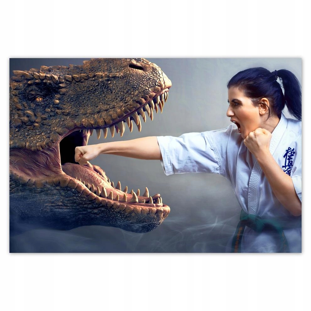 

Naklejki 60x40 Mocny atak Dinozaur