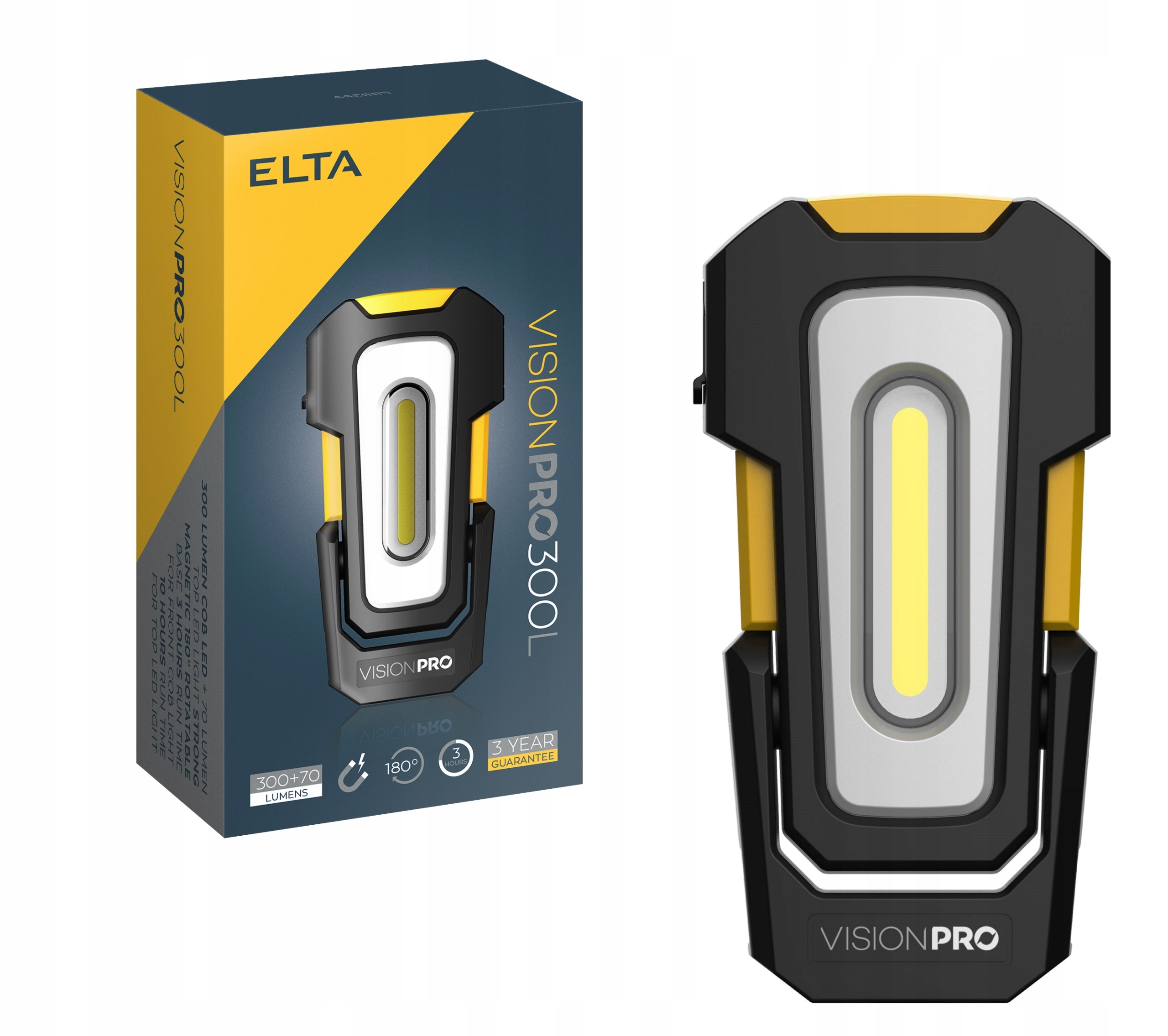 LAMPA LATARKA WARSZTATOWA LED AKUMULATOR MAGNES