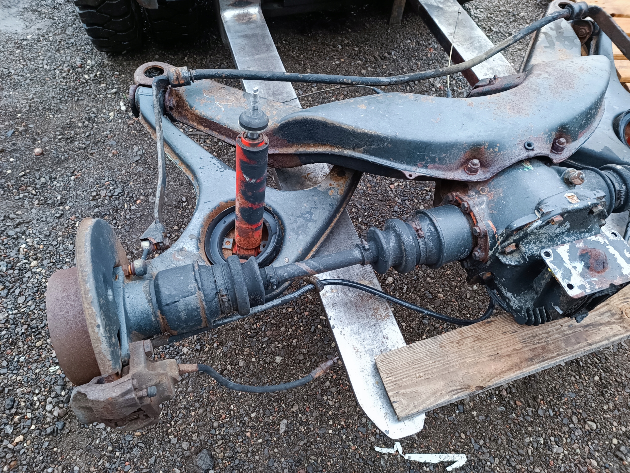 suspension beam rear part axle beam diff Mercedes SL 107