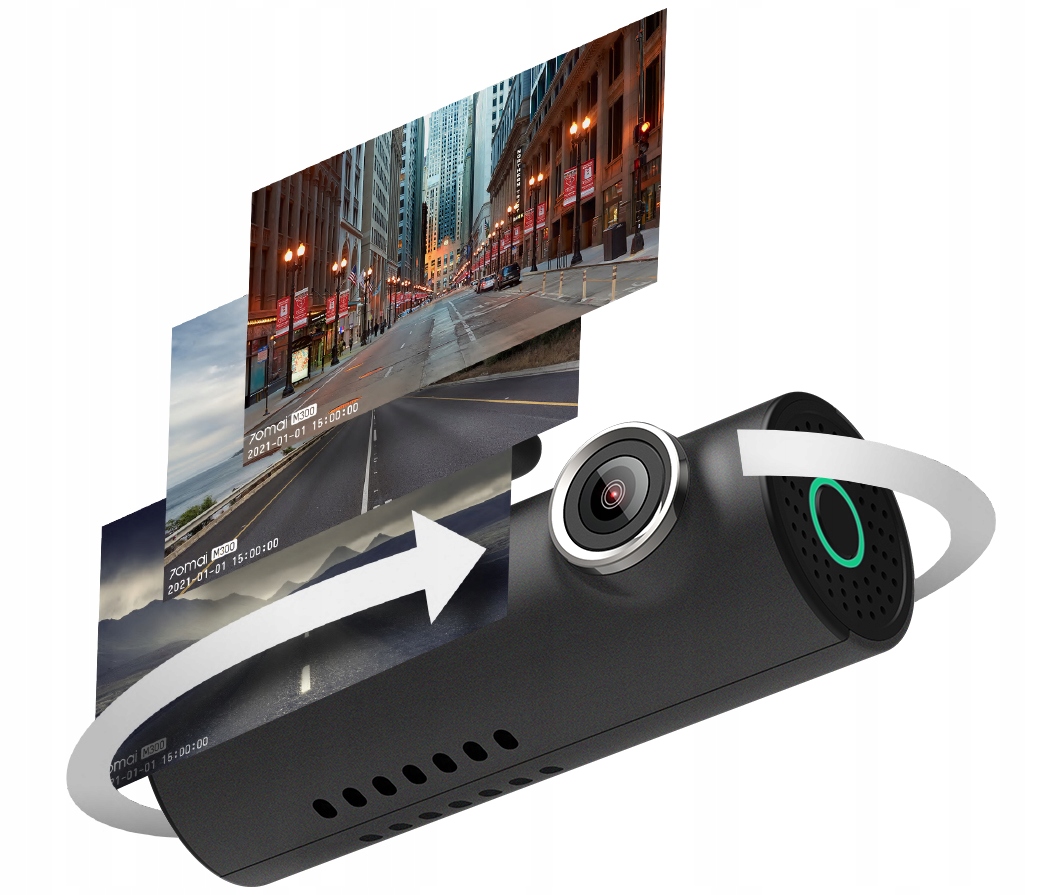 Wideorejestrator kamera 70mai M300 język PL czarny Komunikacja Wi-Fi