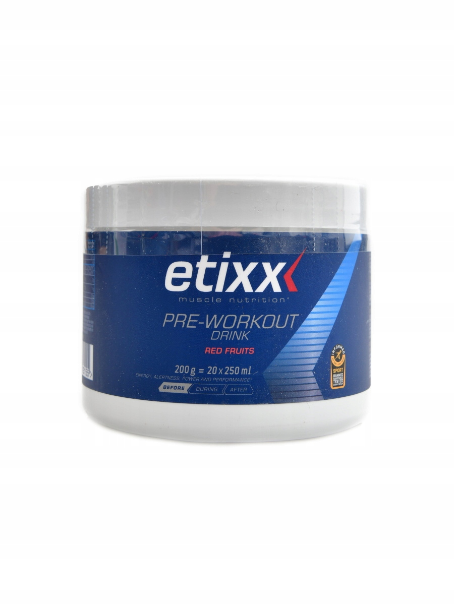 Etixx Pre-workout drink 200 g červené ovoce